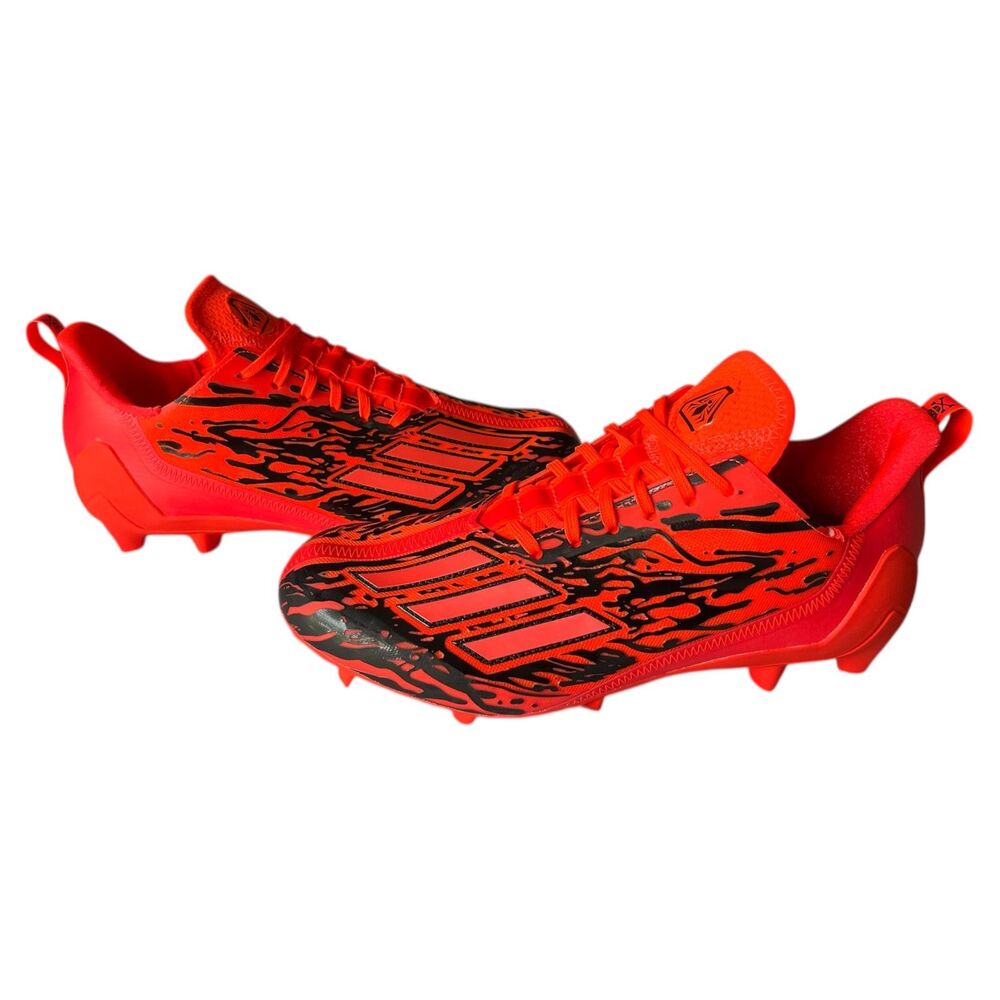 Adidas Adizero Poison 12.0 Soccer Football Cleats Black Red Men Size 10 IG7207